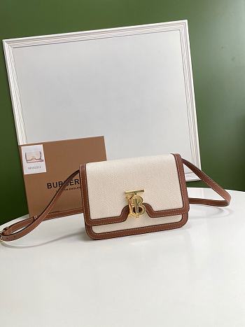 BURBERRY SMALL TWO-TONE TB BAG 80393651 SIZE 21 x 6 x 16 CM
