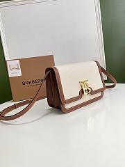 BURBERRY SMALL TWO-TONE TB BAG 80393651 SIZE 21 x 6 x 16 CM - 6