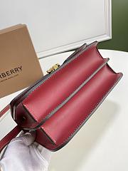 BURBERRY SMALL TWO-TONE TB BAG NATURAL/RED 80393651 SIZE 21 x 6 x 16 CM - 2