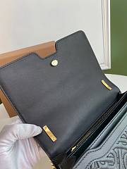 BURBERRY SMALL QUILTED TB BAG BLACK 80149221 SIZE 21 x 6 x 16 CM - 6