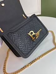 BURBERRY SMALL QUILTED TB BAG BLACK 80149221 SIZE 21 x 6 x 16 CM - 3