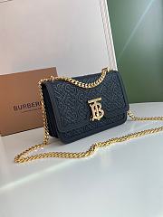 BURBERRY SMALL QUILTED TB BAG BLACK 80149221 SIZE 21 x 6 x 16 CM - 2