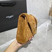 YSL ENVELOPE MEDIUM BAG HONEY VELVET 487206 SIZE 24 × 17.5 × 6 CM  - 5