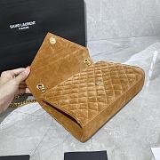 YSL ENVELOPE MEDIUM BAG HONEY VELVET 487206 SIZE 24 × 17.5 × 6 CM  - 2
