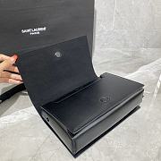 YSL BOOK BAG SMOOTH LEATHER BLACK 532756 SIZE 24 × 14 × 8 CM - 3