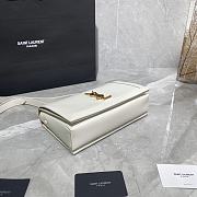 YSL BOOK BAG SMOOTH LEATHER WHITE 532756 SIZE 24 × 14 × 8 CM - 4