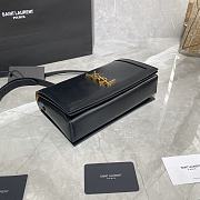 YSL BOOK BAG SMOOTH LEATHER BLACK & GOLD HARDWARE 532756 SIZE 24 × 14 × 8 CM - 6