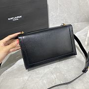 YSL BOOK BAG SMOOTH LEATHER BLACK & GOLD HARDWARE 532756 SIZE 24 × 14 × 8 CM - 5