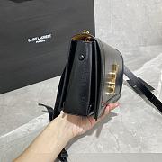 YSL BOOK BAG SMOOTH LEATHER BLACK & GOLD HARDWARE 532756 SIZE 24 × 14 × 8 CM - 4