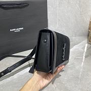 YSL BOOK BAG SMOOTH LEATHER AND VELVET BLACK 532756 SIZE 24 × 14 × 8 CM - 6