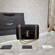 YSL JAMIE MEDIUM CARRÉ RIVE GAUCHE BLACK 634820 SIZE 24×15.5×6.5 - 1
