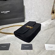 YSL JAMIE MEDIUM CARRÉ RIVE GAUCHE BLACK 634820 SIZE 24×15.5×6.5 - 6