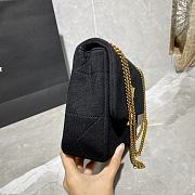 YSL JAMIE MEDIUM CARRÉ RIVE GAUCHE BLACK 634820 SIZE 24×15.5×6.5 - 5