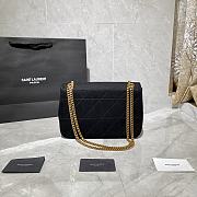 YSL JAMIE MEDIUM CARRÉ RIVE GAUCHE BLACK 634820 SIZE 24×15.5×6.5 - 4