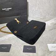 YSL JAMIE MEDIUM CARRÉ RIVE GAUCHE BLACK 634820 SIZE 24×15.5×6.5 - 3