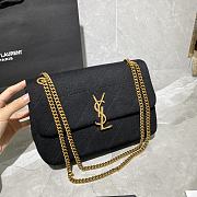 YSL JAMIE MEDIUM CARRÉ RIVE GAUCHE BLACK 634820 SIZE 24×15.5×6.5 - 2