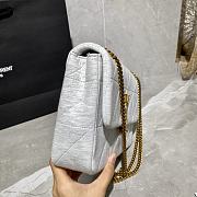 YSL JAMIE MEDIUM CARRÉ RIVE GAUCHE WHITE 634820 SIZE 24×15.5×6.5 - 4