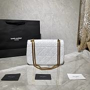 YSL JAMIE MEDIUM CARRÉ RIVE GAUCHE WHITE 634820 SIZE 24×15.5×6.5 - 3