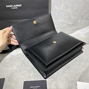 YSL MEDIUM SUNSET SATCHEL BLACK 634723 SIZE 25 x 18 x 5 CM - 2