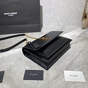 YSL MEDIUM SUNSET SATCHEL BLACK 634723 SIZE 25 x 18 x 5 CM - 3