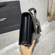 YSL MEDIUM SUNSET SATCHEL BLACK 634723 SIZE 25 x 18 x 5 CM - 4