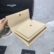 YSL MEDIUM SUNSET SATCHEL BEIGE 634723 SIZE 25 x 18 x 5 CM - 3