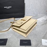 YSL MEDIUM SUNSET SATCHEL BEIGE 634723 SIZE 25 x 18 x 5 CM - 6