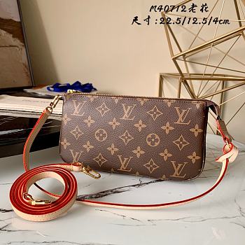 LV POCHETTE ACCESSOIRES M40712 SIZE 22.5 x 4 x 12.5 CM