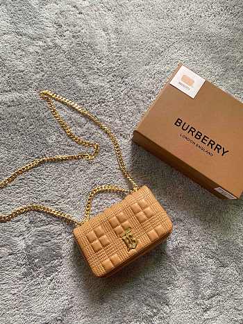 BURBERRY MINI QUILTED LAMBSKIN LOLA BAG 80324001 SIZE 17 x 3.5 x 10 CM