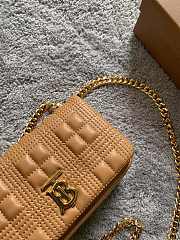 BURBERRY MINI QUILTED LAMBSKIN LOLA BAG 80324001 SIZE 17 x 3.5 x 10 CM - 6