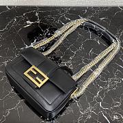 FENDI MINI BAGUETTE CHAIN BLACK 8BS045 SIZE 19 × 5 × 10 CM - 5