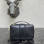 FENDI MINI BAGUETTE CHAIN BLACK 8BS045 SIZE 19 × 5 × 10 CM - 4