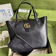 GUCCI MEDIUM TOTE WITH DOUBLE G BLACK 649577 SIZE 35 x 32 x 11 CM  - 1