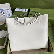GUCCI MEDIUM TOTE WITH DOUBLE G WHITE 649577 SIZE 35 x 32 x 11 CM - 2