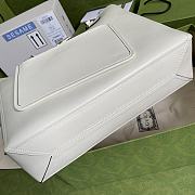 GUCCI MEDIUM TOTE WITH DOUBLE G WHITE 649577 SIZE 35 x 32 x 11 CM - 5
