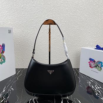 PRADA CLEO SHOULDER BAG BLACK 1BC499 SIZE 27 x 21 x 5 CM