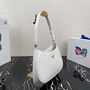PRADA CLEO SHOULDER BAG WHITE 1BC499 SIZE 27 x 21 x 5 CM - 6