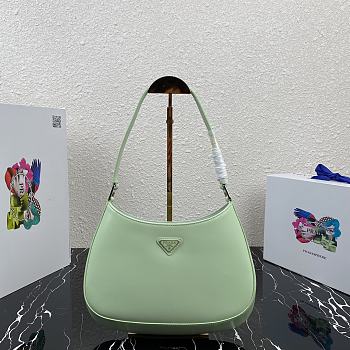 PRADA CLEO SHOULDER BAG LIGHT GREEN 1BC499 SIZE 27 x 21 x 5 CM