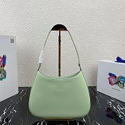 PRADA CLEO SHOULDER BAG LIGHT GREEN 1BC499 SIZE 27 x 21 x 5 CM - 2