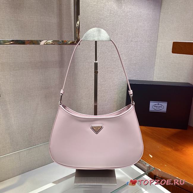 PRADA CLEO SHOULDER BAG LIGHT PINK 1BC499 SIZE 27 x 21 x 5 CM - 1