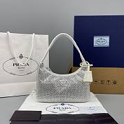PRADA SATIN MINI-BAG WHITE 1NE515 SIZE 22 x 12 x 6 CM - 1