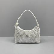 PRADA SATIN MINI-BAG WHITE 1NE515 SIZE 22 x 12 x 6 CM - 4