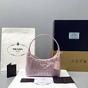 PRADA SATIN MINI-BAG LIGHT PINK 1NE515 SIZE 22 x 12 x 6 CM - 1