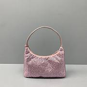 PRADA SATIN MINI-BAG LIGHT PINK 1NE515 SIZE 22 x 12 x 6 CM - 3