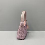 PRADA SATIN MINI-BAG LIGHT PINK 1NE515 SIZE 22 x 12 x 6 CM - 4