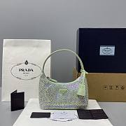 PRADA SATIN MINI-BAG LIGHT GREEN 1NE515 SIZE 22 x 12 x 6 CM - 1