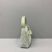 PRADA SATIN MINI-BAG LIGHT GREEN 1NE515 SIZE 22 x 12 x 6 CM - 6