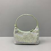 PRADA SATIN MINI-BAG LIGHT GREEN 1NE515 SIZE 22 x 12 x 6 CM - 4