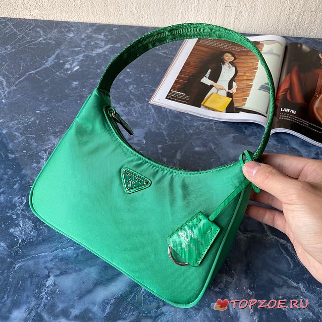 PRADA RE-EDITION 2000 NYLON MINI BAG GREEN 1NE515 SIZE 23 × 17 × 6 CM - 1