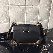 PRADA LEATHER PRADA CAHIER BAG BLACK 1BD045 SIZE 20 x 14 x 8.5 CM - 4